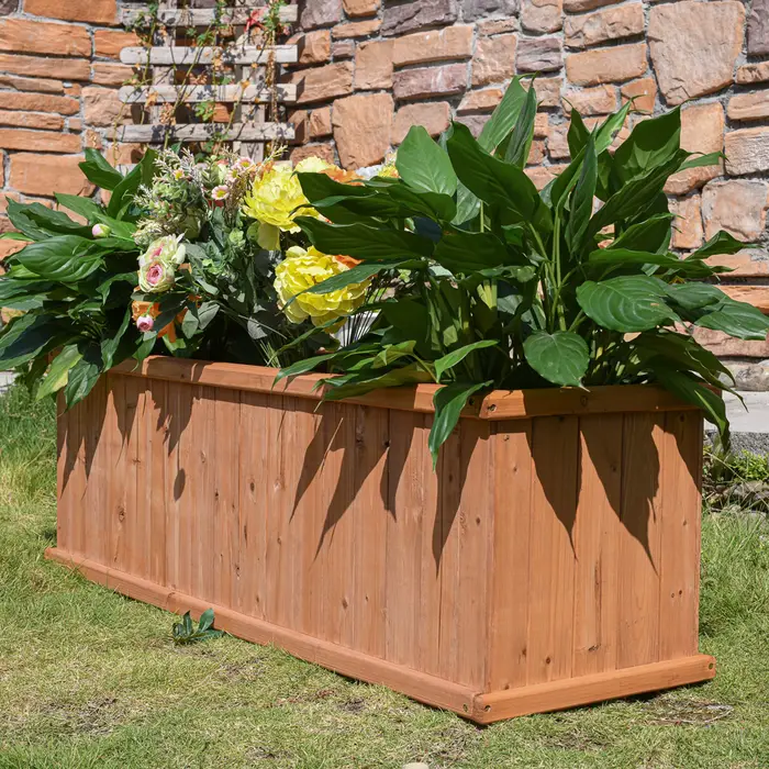 Pots de jardinières en bois d'extérieur, fournitures de jardin uniques, Pot de fleur, boîte de jardi