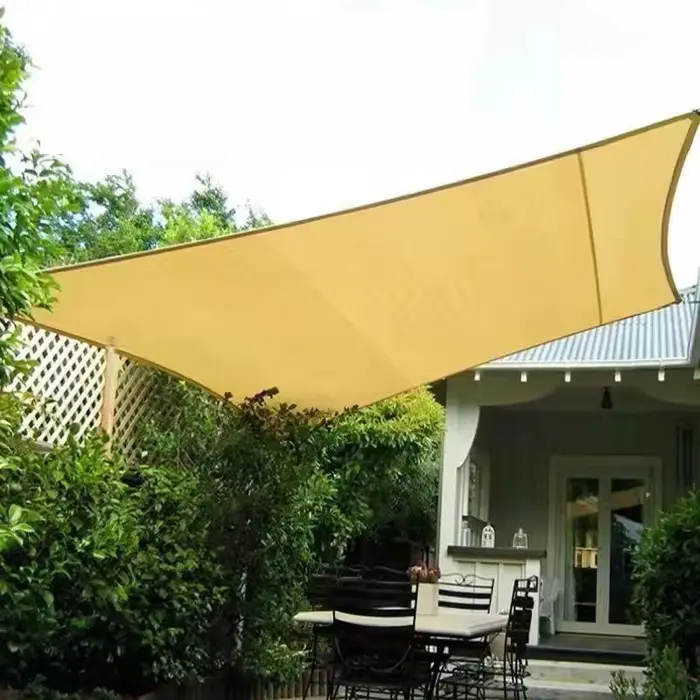 Filet de soleil beige en HDPE pour plantes de jardin, protection UV, pare-soleil d'extérieur, pare-s