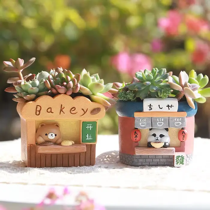 Pot de fleur créatif pour Cactus succulents, Pots de jardin décoratifs pour Mini plantes, jardinière
