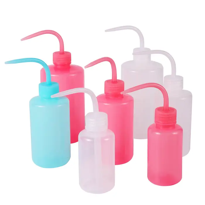 Bouteille en plastique à presser de 30/150/250/500 ml, bouteille de pulvérisation pour tatouage, gra