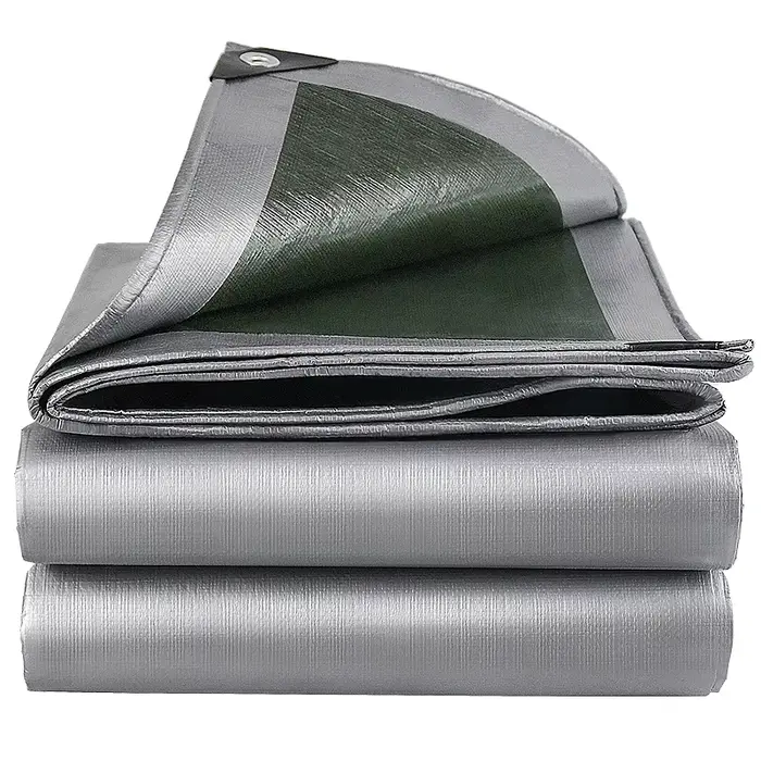 Bâche PE 0,32 mm imperméable pour extérieur, jardin, abri pour plantes, bateau, voiture, camion, auv