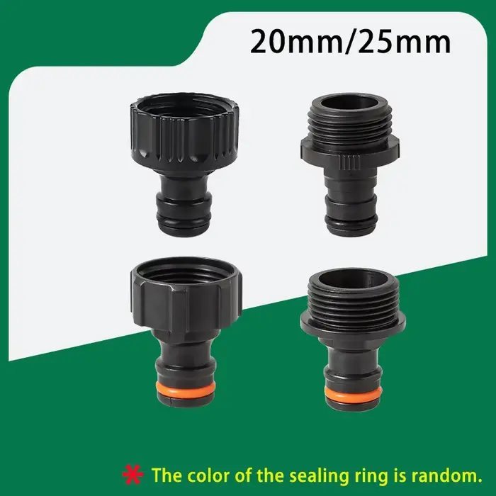 Lot de 5 raccords de tuyau d'arrosage 1/2" et 3/4" à connexion rapide pour pistolet d'arrosage, outi