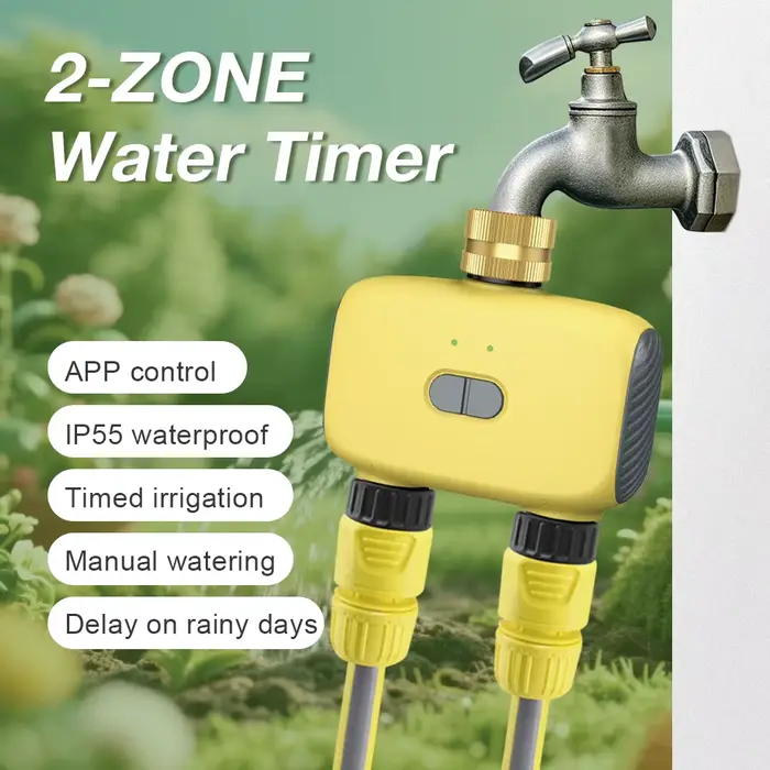 Minuterie d'arrosage Bluetooth 3/4 ", 1/2 Zones, minuterie d'irrigation automatique, système d'arros