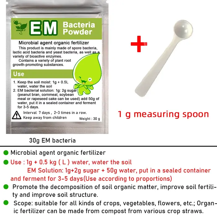 Poudre de bactéries EM 30g