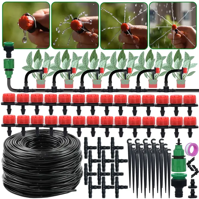 KESLA – système d'arrosage automatique pour jardin, Kit d'irrigation goutte à goutte, buses de 1/4 p