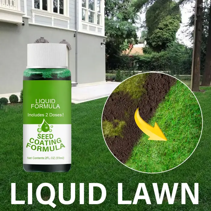 Spray de pelouse d'herbe verte