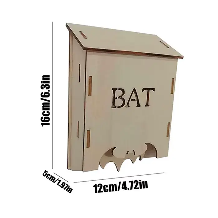 Nichoir en bois DIY pour insectes, habitat multi-espèces pour insectes, oiseaux et chauves-souris, b