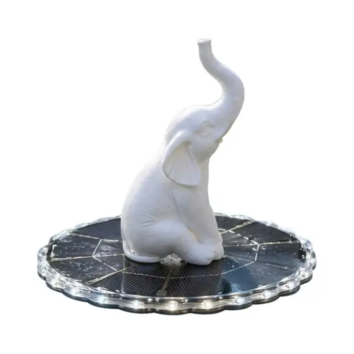 Fontaine solaire d'extérieur pour jardin, fontaine solaire avec lumières LED, fontaine flottante pou