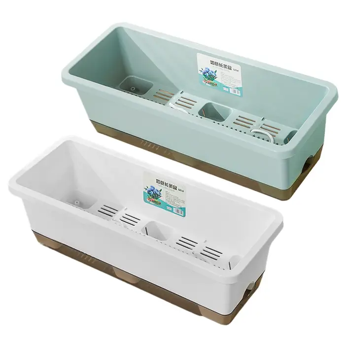 Pots de plantes auto-arrosants, conteneurs pour légumes avec trou de drainage et corde absorbante, p