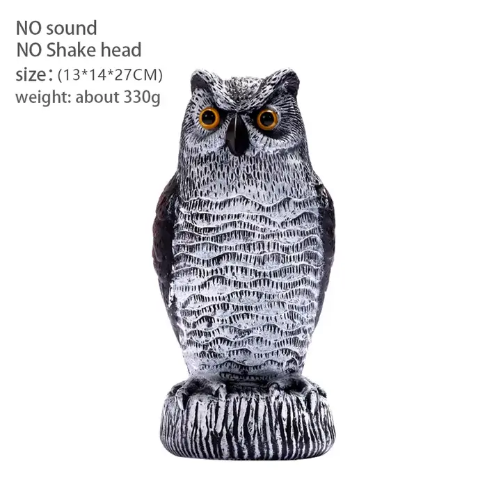 Répulsif d'oiseaux réaliste, leurre de hibou, épouvantail, épouvantail, oiseaux, hibou, propagateur,