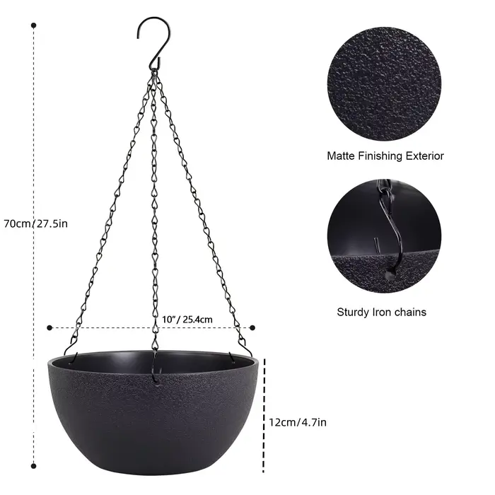 Ensemble de pots de fleurs avec trous de proximité