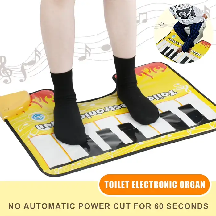 Nouveauté pot Piano sonnant tapis pot Piano chant tapis salle de bain drôle orteil musique clavier t