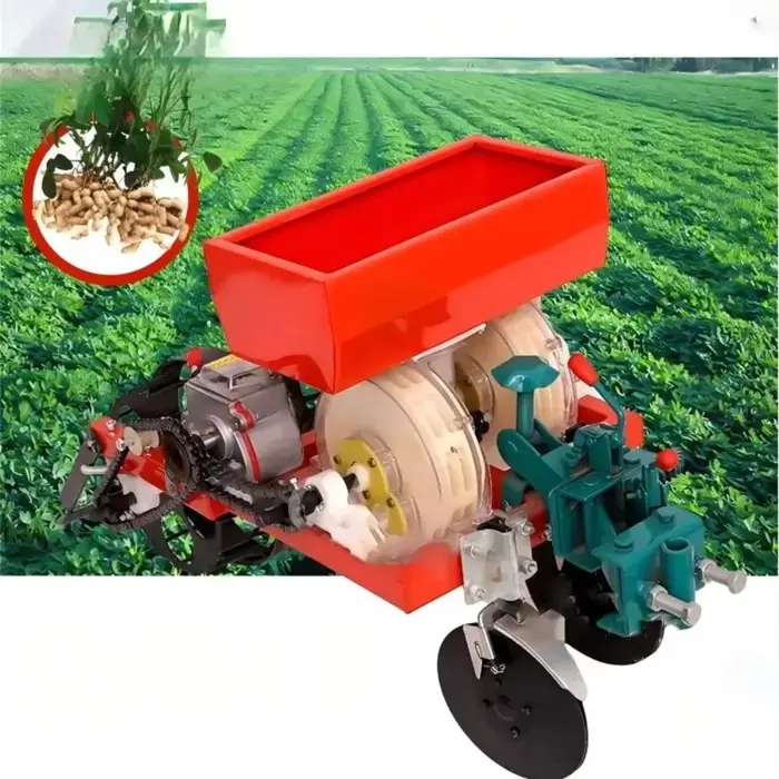 Semoir agricole manuel de haute qualité à 2 rangs, monté sur tracteur, pour maïs, soja, arachides