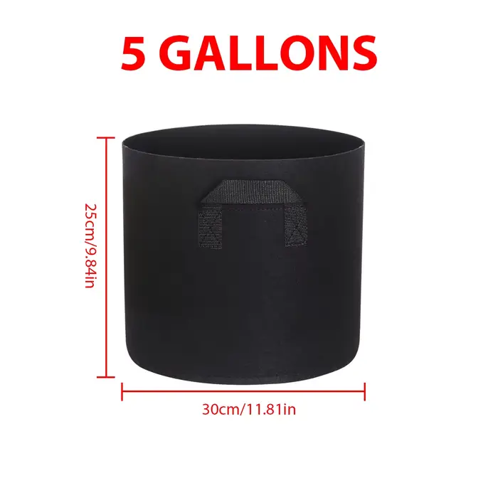 Sacs de culture en feutre, Pots de plantation de fleurs et de légumes, 5/10/15 gallons, tissu de jar