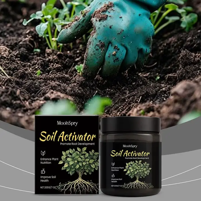 Conditionneur de sol naturel pour plantes en pot, améliore la structure du sol, favorise une croissa
