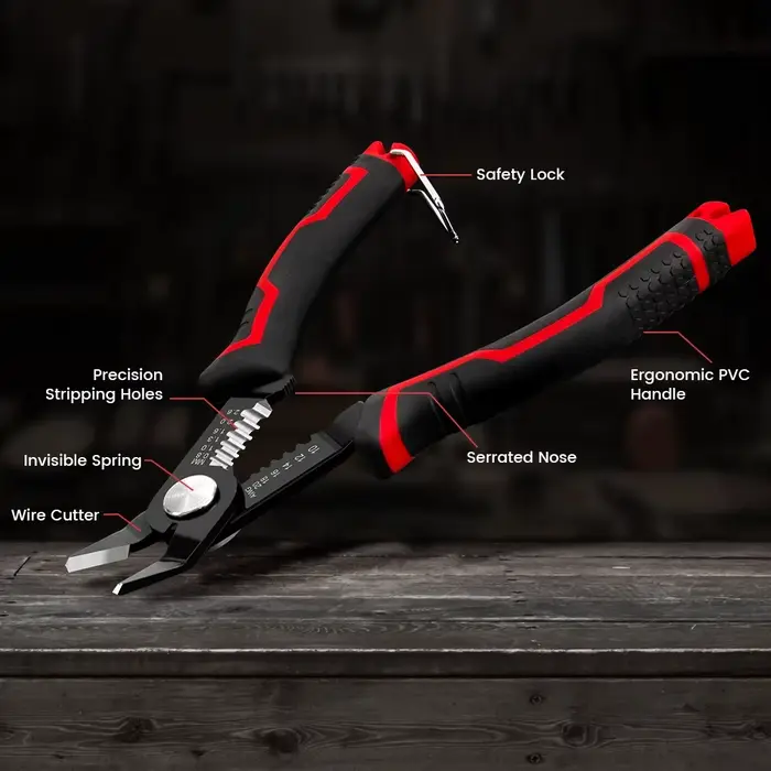 Pince à dénuder multifonctionnelle, outils coupe-dénudage automatique, sertissage de fil de câble, o