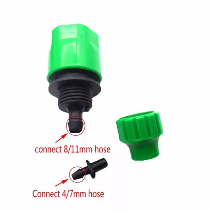 Connecteur rapide de tuyau d'eau en plastique, 5 pièces, pour système d'irrigation goutte à goutte d