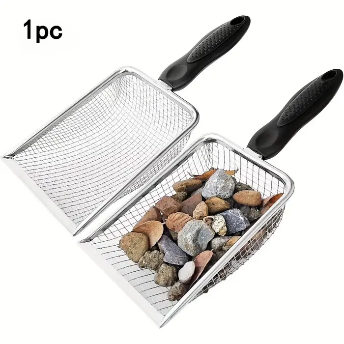 Tamis à terre pour jardin - Tamis à main pour sable et engrais de jardin - Disponible en deux tailles (2,8 mm et 5 mm)