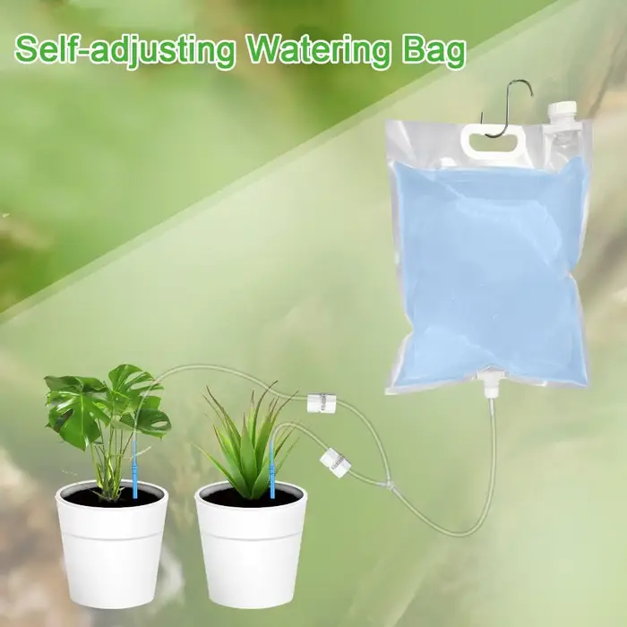 Sac d'irrigation automatique pour plantes, 2/3/6 L, sac d'arrosage réglable, pots de jardin, disposi