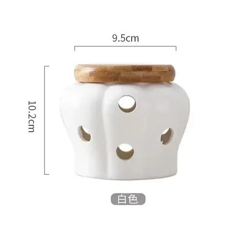Pots de Aliments en céramique évidée, stockage de ventilation de cuisine, pots de piment séché vidéo
