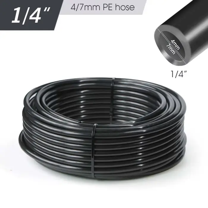 50-5m jardin 1/4 ''5/8mm 3/8" 1/2 ''PE tuyau gratuit bricolage jardinage système d'arrosage automati