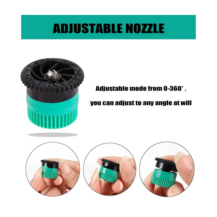 Arroseurs Pop-up de remplacement, buses de dispersion 0 ~ 360 degrés réglables, outil d'irrigation p