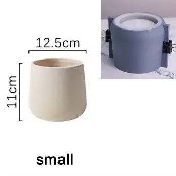 Moule de Pot de jardinière en béton de grande taille, moules en Silicone, moule de plâtre d'argile, 