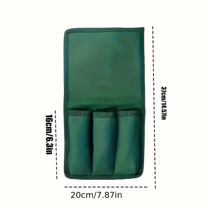 Tapis de jardinage à 3 poches avec poche de rangement, antidérapant et durable, poche de rangement l