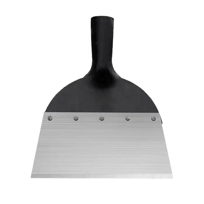 Pelle de désherbage multifonctionnelle en acier à tête plate pour le jardinage, le désherbage et la 