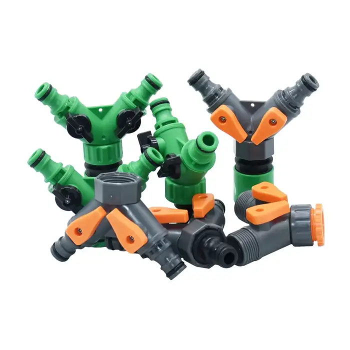 Raccord de robinet de jardin 2/4 voies, connecteur de tuyau d'arrosage, distributeur d'eau, filetage
