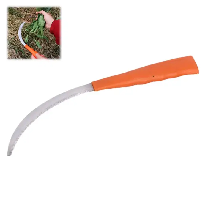 Serpette de jardinage domestique pour désherbage, kit d'outils agricoles avec dents pour l'éliminati