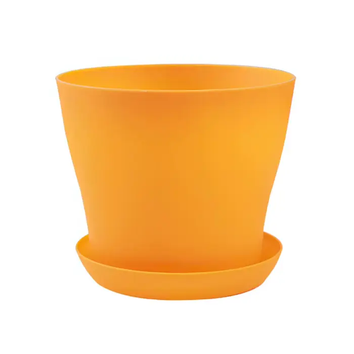 Plastic Nursery Pots Colorful Plant Flower Pots with Drainage Holes and Saucers Succulents Plant Pot