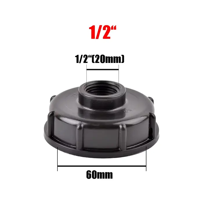 Adaptateur précieux IBC à filetage femelle S60, connecteur de robinet d'eau, raccord de remplacement