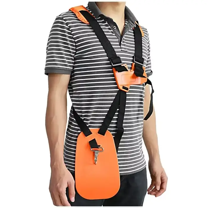 Harnais d'épaule pour tondeuse de jardin, Double bandoulière confortable, ceinture en Nylon pour déb