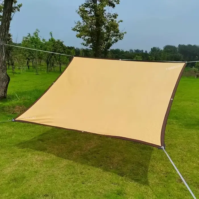 Filet d'ombrage beige, protection UV, hangar pour plantes, pare-soleil extérieur, maille, pare-solei