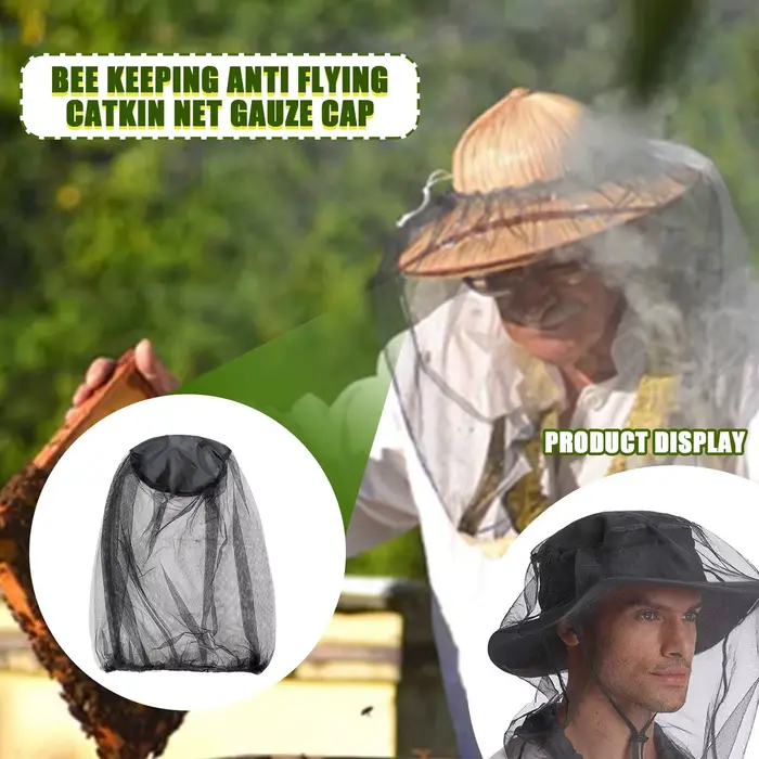Filet anti-vol pour apiculture, chapeau de gaze, équation de pêche en plein air, mordant, masque de 