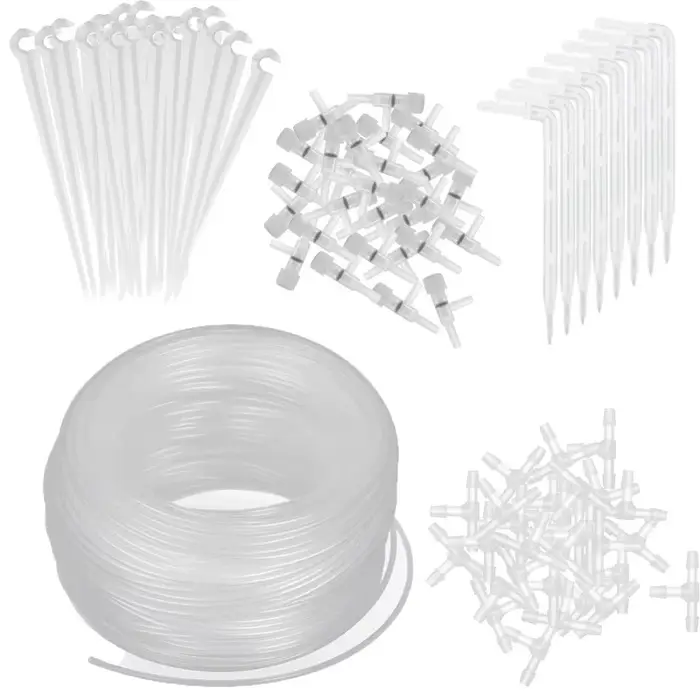 Dispositif d'arrosage automatique, tube capillaire transparent, kit d'irrigation goutte à goutte et 