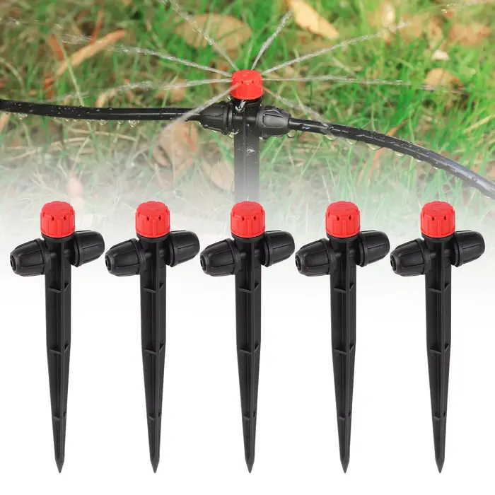 Arroseur goutte-à-goutte à pointes, 10/30 pièces, émetteur de goutte à 8 trous, arroseur à dispersio