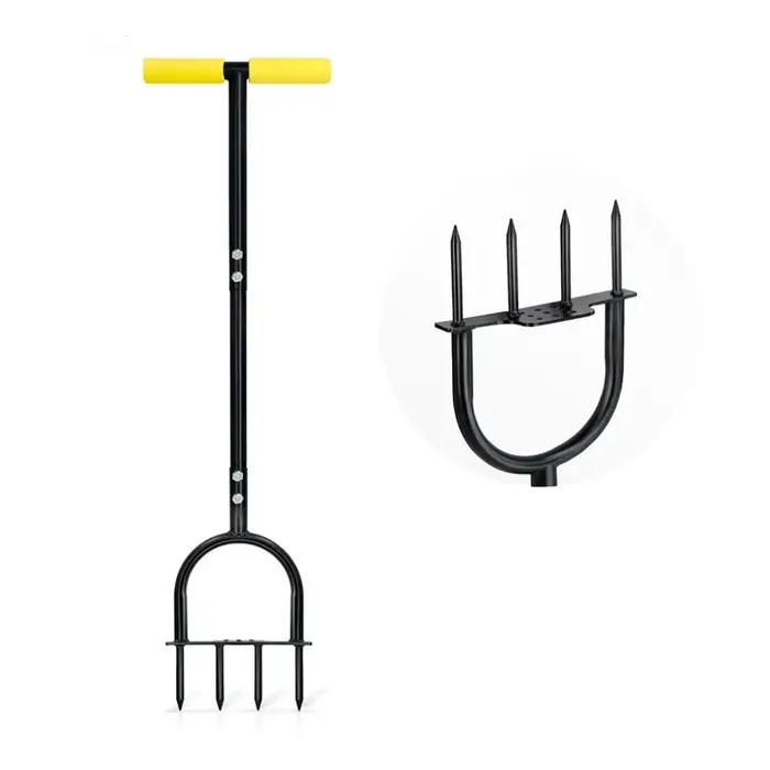 Aérateur de jardin à griffes en matériaux solides, construction robuste, design pratique, perforateu