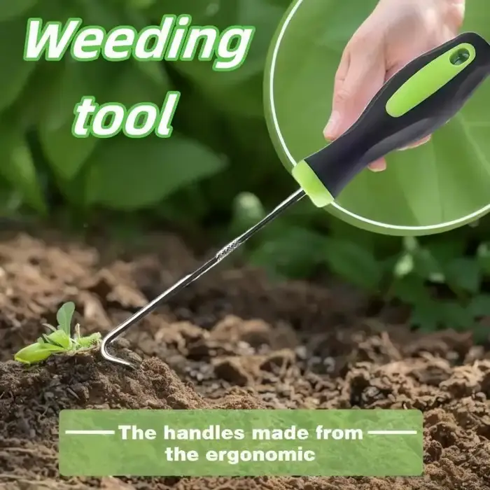 Outil de désherbage robuste - Extracteur de racines ergonomique pour pelouse