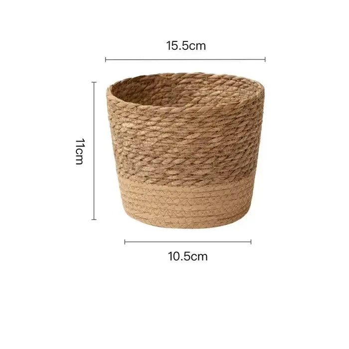 Pots de jardin tissés rétro, panier de plantes à fleurs Ins, jardinière faite à la main, panier de r
