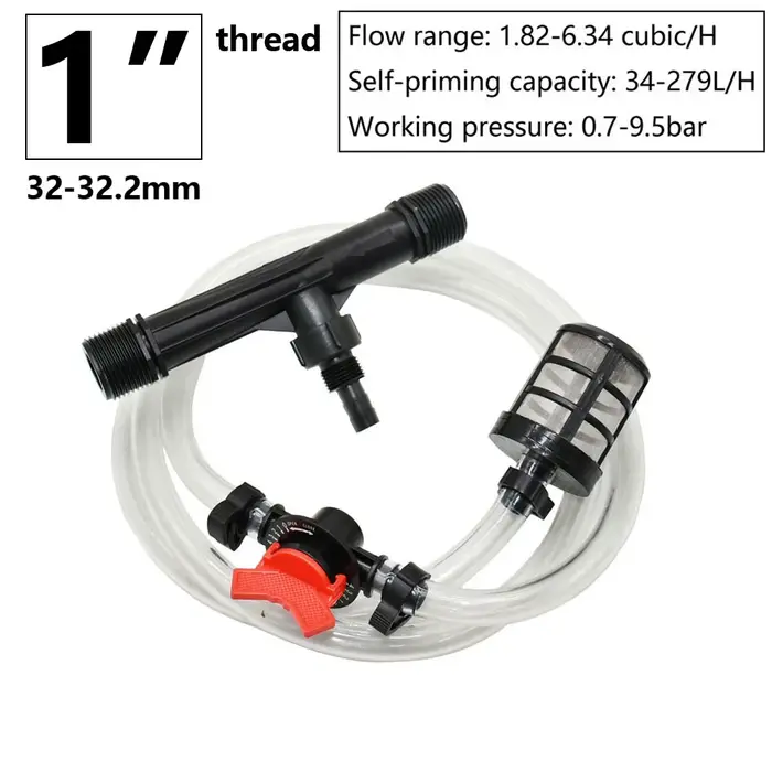 Tube d'irrigation Venturi 1/2 "3/4" 1 "1.5 "filetage Agriculture Venturi engrais injecteur ferme fer