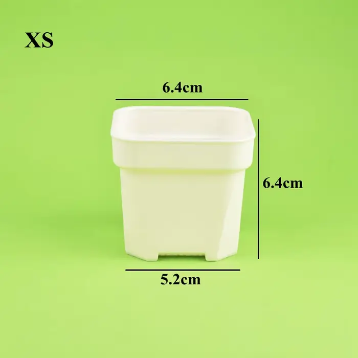 Pot de fleur carré épais de qualité, pots de fleurs pour plantes succulentes, conteneur de culture d