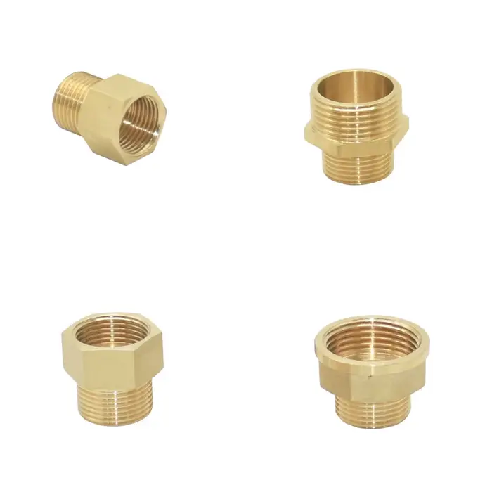 Connecteur de filetage de référence mâle femelle en laiton, adaptateur de couplage de Transition en